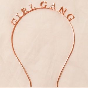 GIRL GANG headband in rose gold